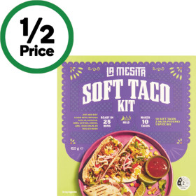 La-Mesita-Soft-Taco-Kit-410g on sale
