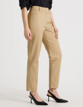 Basque-Compact-Sateen-Pant-Stone on sale