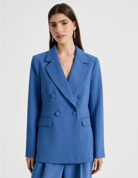 Blaq-Double-Breasted-Blazer-Blue on sale