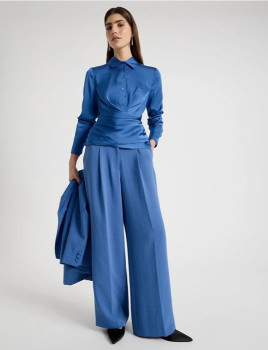 Blaq-Pleat-Front-Wide-Leg-Pant-Blue on sale