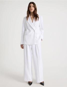Blaq-Pleat-Front-Wide-Leg-Pant-White on sale