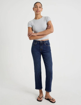 Grab-Cropped-Straight-Mid-Rise-Jean-Dark-Indigo on sale