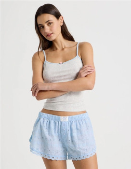 There-After-Dreamy-Haze-Woven-Broderie-Short-Sky-Blue on sale