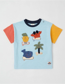 Jack-Milly-Essentials-Ticketed-T-Shirt-Blue on sale