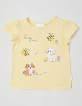 Sprout-Essentials-Ticketed-T-Shirt-Yellow on sale