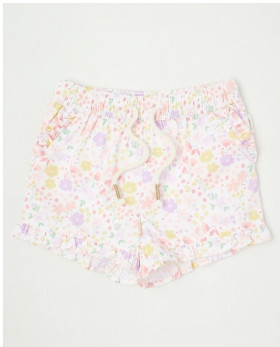 Sprout+Essentials+Ditsy+Floral+Short+-+White