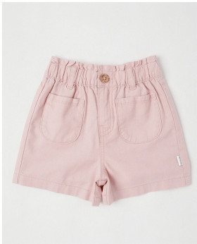 Jack-Milly-Essentials-Isabella-Paperbag-Waist-Short-Dusty-Pink on sale