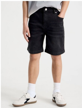Bauhaus-The-Edit-Ticketed-Denim-Shorts-Black on sale