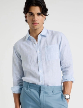 Blaq-Linen-Shirt-Light-Blue on sale