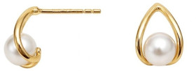 Pure-Elements-Pearl-Wishbone-Earrings-Gold on sale