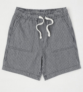 Milkshake-Essentials-Chino-Pull-On-Short-Ticking-StripeNavy on sale