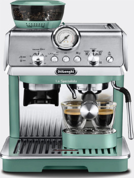 DeLonghi-La-Specialista-Arte-Manual-Coffee-Machine-Toronto-Green on sale