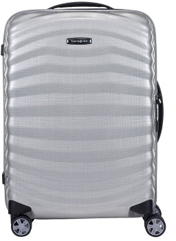 Samsonite-Lite-Shock-55cm-Sport-Suitcase-Silver on sale
