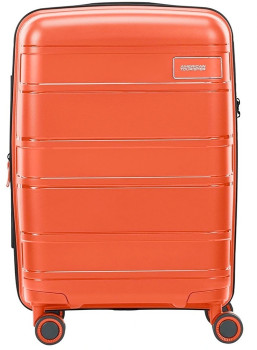 American-Tourister-Light-Max-55cm-Expandable-Suitcase-Flame-Orange on sale