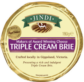 Jindi+Triple+Cream+Brie+180g