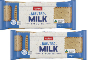 Coles+Malted+Milk+Biscuits+200g