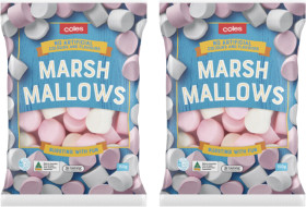 Coles-Marshmallows-150g on sale
