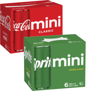 Coca-Cola%2C+Fanta+or+Sprite+Soft+Drink+6x250mL
