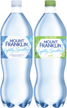 Mt+Franklin+Lightly+Sparkling+Water+1.25+Litre