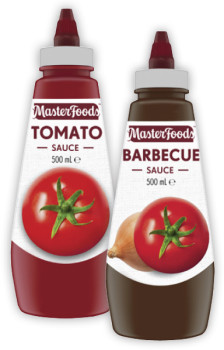 MasterFoods+Squeeze+Tomato+or+Barbecue+Sauce+475mL-500mL