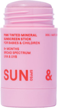 NEW+Sun+%26amp%3B+Daughter+Pink+Tinted+Mineral+Sunscreen+Stick+For+Babies+%26amp%3B+Children+30g
