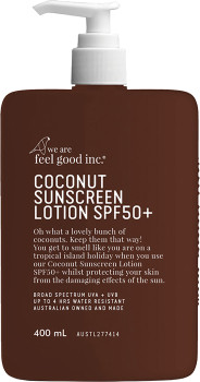 We+Are+Feel+Good+Inc+Coconut+Sunscreen+Lotion+SPF50%2B+400mL
