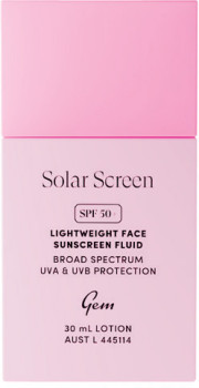 GEM+Solar+Screen+SPF+50%2B+Lightweight+Face+Sunscreen+Fluid+30mL