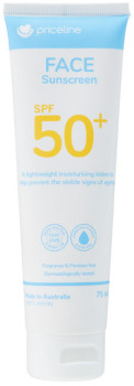 Priceline+Face+Sunscreen+SPF+50%2B+75mL