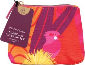 NEW+Blissful+Moments+Mirror+%26amp%3B+Lip+Balm+Set