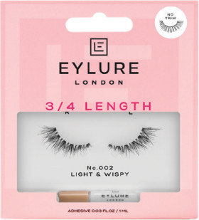 Eylure+3%2F4+Length+No.+002+Light+%26amp%3B+Wispy+Lash+1+Pair