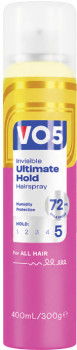 VO5+Invisible+Ultimate+Hold+Hairspray+400mL