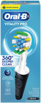 Oral-B+Vitality+Pro+360%26deg%3B+Deep+Clean+Rechargeable+Toothbrush+Black+1+Each