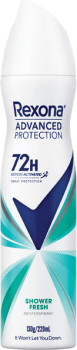 Rexona+Advanced+Protection+72H+Shower+Fresh+Antiperspirant+220mL