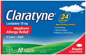 Claratyne+Hayfever+Allergy+Relief+10+Tablets