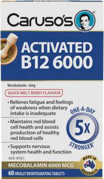 Caruso%26%23039%3Bs+Natural+Health+Activated+B12+6000+60+Tablets