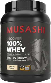 Musashi+Recovery+100%25+Whey+Vanilla+900g