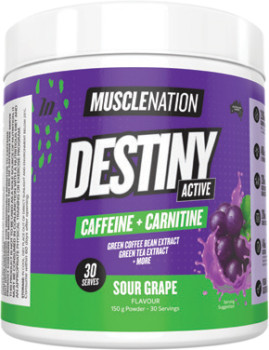 Muscle-Nation-Destiny-Active-Caffeine-Carnitine-Sour-Grape-Flavour-150g on sale