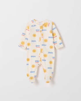 Baby+Organic+Cotton+Zip+Coverall+-+Fun+Day+Gardenia