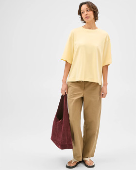 Australian-Cotton-Heavyweight-Oversized-Boxy-Tee-Whipped-Butter on sale