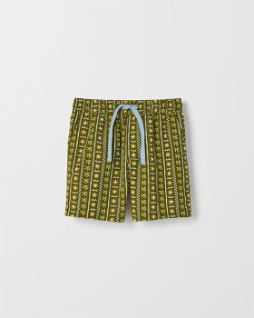 Australian-Cotton-Seersucker-Volley-Shorts-Green on sale