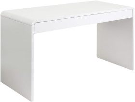 Otto+Reine+2+Drawer+1400mm+High+Gloss+White+Desk