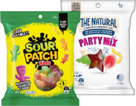 The-Natural-Confectionery-Co-130230g-Sour-Patch-Kids-Bag-190g-or-Pascall-Lollies-150300g-Selected-Varieties on sale