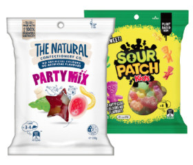 The-Natural-Confectionery-Co-130230g-Sour-Patch-Kids-Bag-190g-or-Pascall-Lollies-150300g-Selected-Varieties on sale