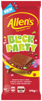 NEW-Allens-Party-Mix-Chocolate-Block-170g on sale