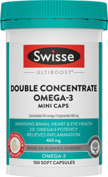Swisse+Ultiboost+Double+Concentrate+Omega-3+Mini+Caps+150+Capsules%2A