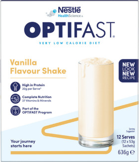 Optifast-VLCD-Shake-Vanilla-Flavour-12-x-53g-Sachets on sale
