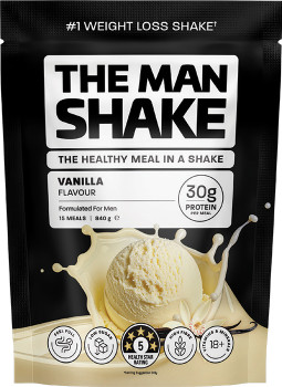 The-Man-Shake-Vanilla-840g on sale