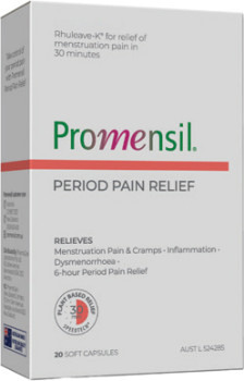 Promensil+Period+Pain+Relief+20+Soft+Capsules%2A
