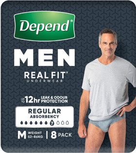 Depend+Men+Real+Fit+Underwear+Medium+8+Pack