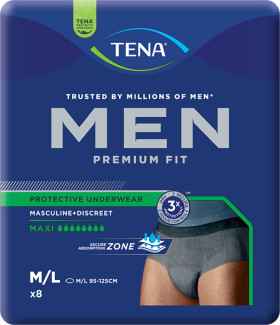 Tena+For+Men+Level+4+Medium%2F+Large+8+Pack